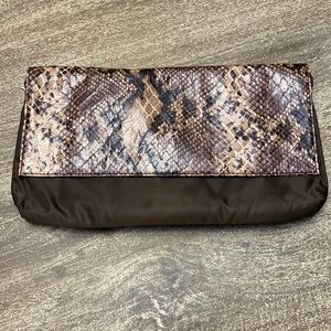 Falchi snakeskin Brown  crossbody Clutch purse New never used
